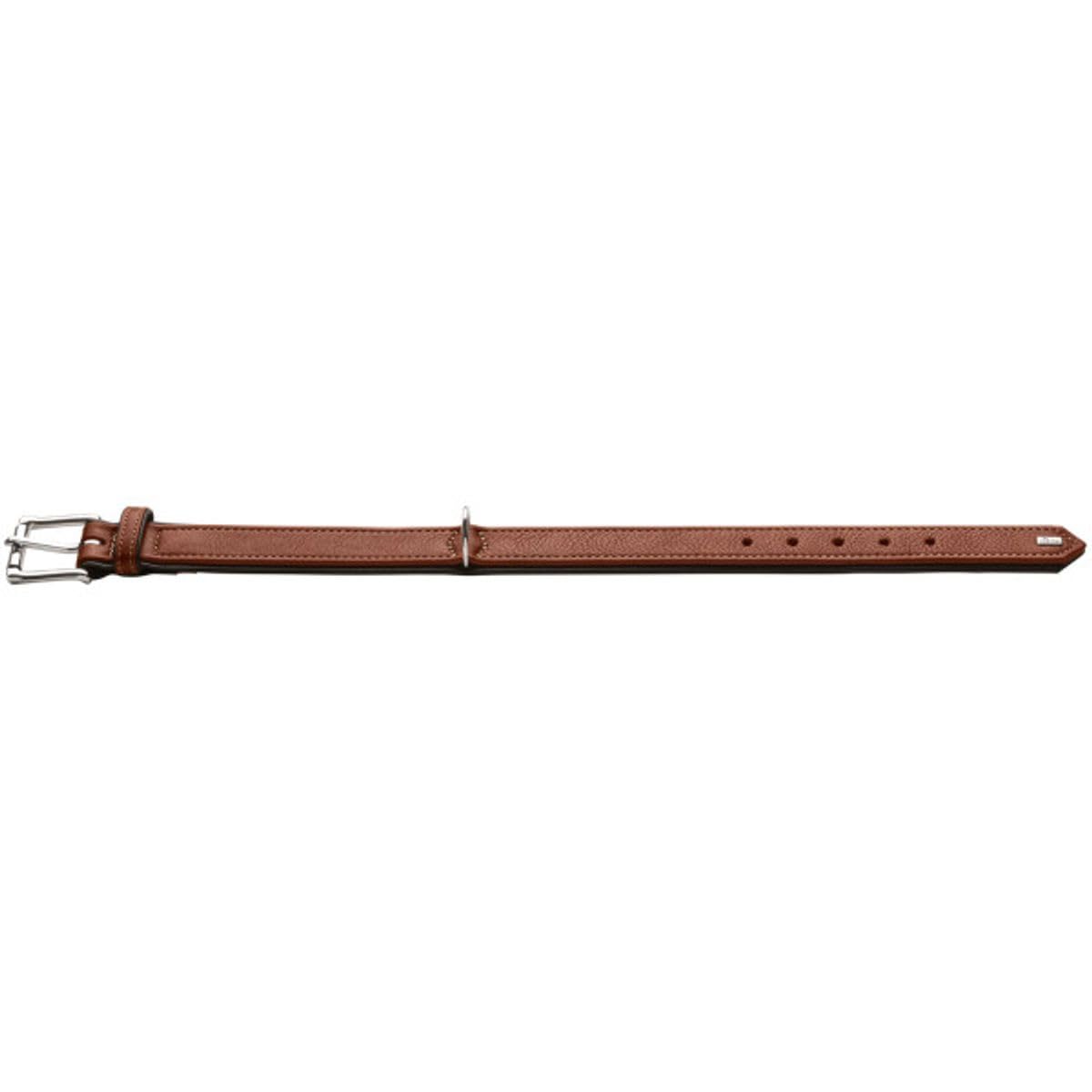 HUNTER Canadian UP Dog Collar, Colour: Cognac/Black, Soft, Supple Leather, Classic, Fur Friendly, Sustainable - Image 2