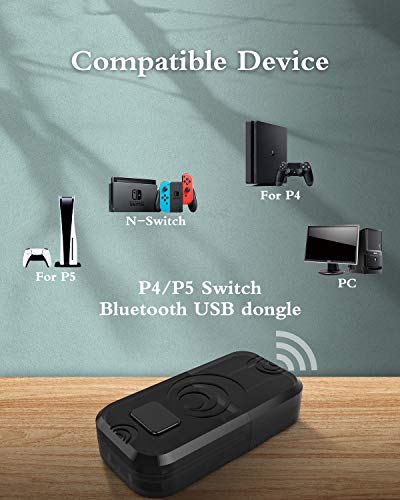 Olclss Wireless Audio Adapter For Ns P5 P4 Pc Switch/ Switch Oled, Bluetooth Audio Receiver Compatible With Airpods , Headset, Speaker(Except For Ps4 Gold Headset), Not Audio Transmitter #TOP1