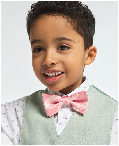 Image of Nautica Boys' 4-piece Formal Suit Set with Vest, Pants, Collared Dress Shirt, and Tie