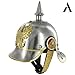 AnNafi® German Pickelhaube Military Helmet |Steel Imperial Prussian Officer Spiked | WWI & WWII Helmets Replica