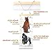Decu Educational Height Chart Animal-Comparison Hanging Growth Chart for Kids' Bedroom Decor