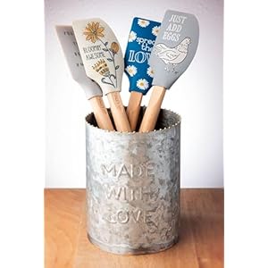 Karma, Silicone Spatula with Wood Handle Heat Resistant, Baking, cooking and Mixing Spatulas, Modern Farmhouse Kitchen Décor, Gift for Chef, Cooks, Housewarming Gift, Cat Karma Silicone Spatula with Wood Handle Heat Resistant Baking cooking and Mixing Spatulas Modern Farmhouse Kitchen Decor Gift for Chef Cooks Housewarming Gift Cat