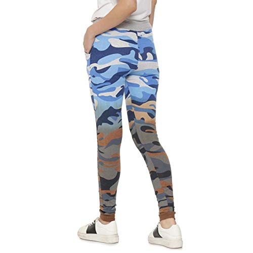 Image of PINACOLADA Camouflage Women Light Blue Track Pants