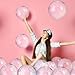 Civaner 10 Pcs Inflatable Glitter Beach Balls 16 Inch Large Sparkly Confetti Pool Balls for 2026 New Year Party Decorations Clear Blow up Balloon Toys for Birthday Summer(Pink)