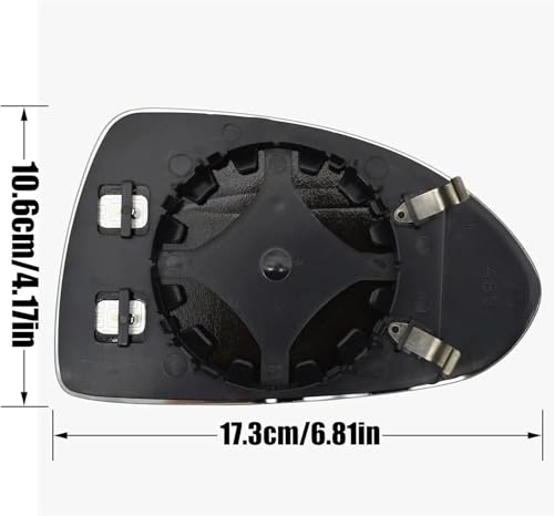 Rétroviseur latéral chauffant convexe pour Opel Corsa D E