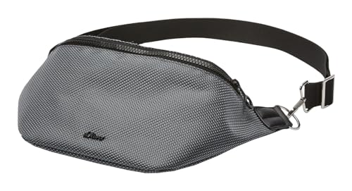 Sac crossbody s.Oliver bicolore gris et noir à sangle ajustable