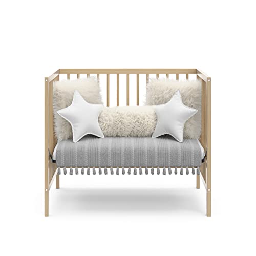 Graco Teddi 4-in-1 Convertible Mini Crib with Bonus Mattress, Driftwood - image 6