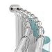 Zenna Home 35644BN, NeverRust Aluminum Double Curved Tension Shower Curtain Rod, 50 to 72-Inch, Satin Nickel
