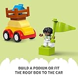 LEGO DUPLO Classic Cars and Trucks Brick Box - Educational Toy for 1+ Year Old Boys & Girls - Toddler Learning Toy incl. 1-2-3 Bricks, 2 Figures and 3 Wheelbases - Gift Idea - 10439 - Image 6
