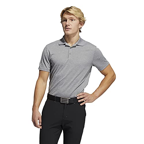 Adidas Golf Men's Performance Primegreen Polo Shirt, Gray Heather, Large #TOP10