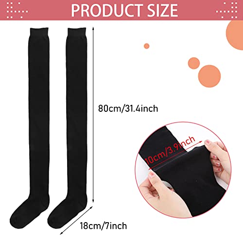 Yolev Damen Overknee Strümpfe 80cm Kniestrümpfe Lange Warme Hohe Socken Damen Mädchen Oberschenkelsocken
