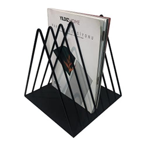 INDIAN DECOR. 28341 Metal Table Top Magazine Holder Stand Desk