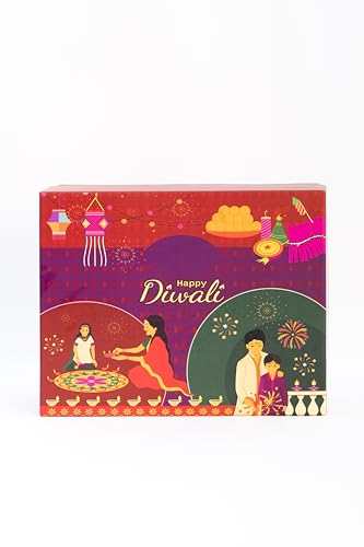 Image of The Flavour Republic Premium Diwali Snack Delight Gift Box | Bhai Dooj Special Hamper with Healthy Snacks | Perfect for Birthdays, Anniversaries, Corporate & Family Gifting | Gourmet Celebration Pack