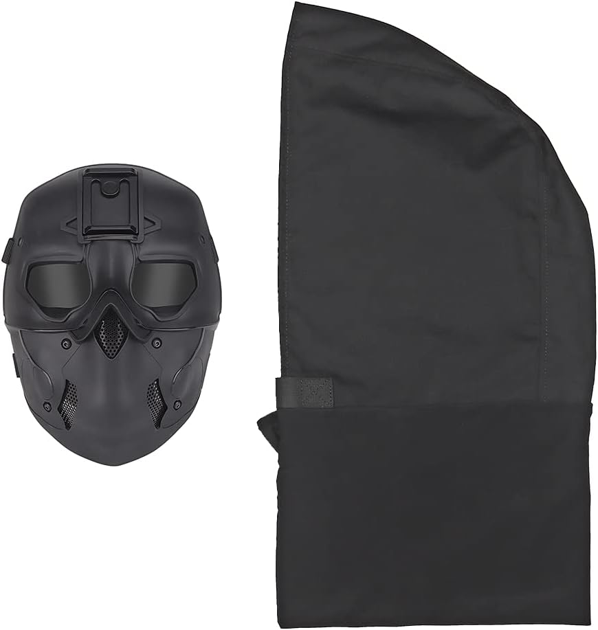 Tactical Airsoft Mask Full Face Protection Wild Mask with NVG Mount for Halloween Cosplay Costume Movie