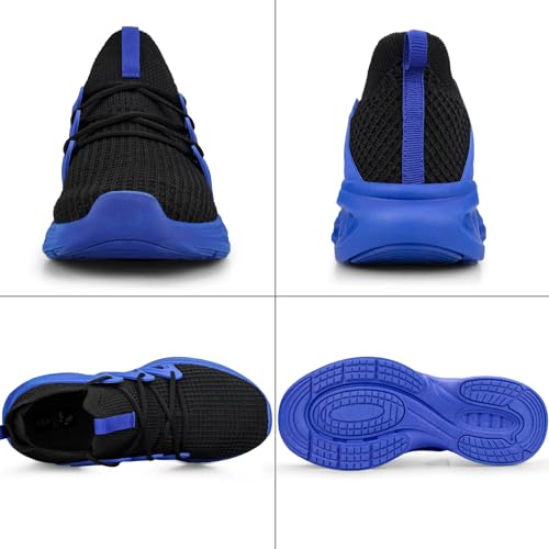 Image of Pujcs Men's Slip On Walking Shoes - Lightweight Breathable Mesh Sneakers for All Day Standing,Non Slip Shock Absorbing Athletic Footwear for Gym,Travel & Work