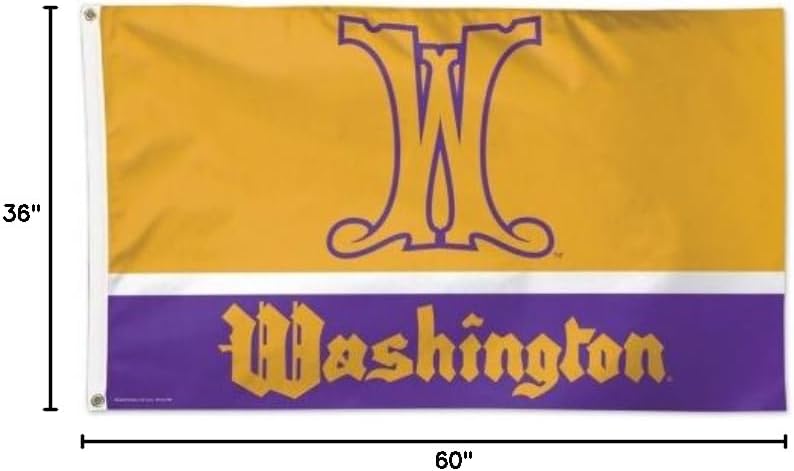 WinCraft Washington Huskies 3' x 5' Deluxe Flag - Throwback Vintage Flag