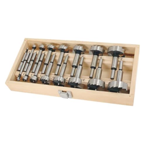 Neilsen CT0290 16pc Forstner Bit Set Carbon Steel Machine Ground Edge Wood Storage Case