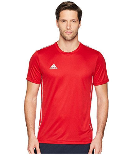 adidas Men's Core 18 Training Jersey, Power Red/White, Small