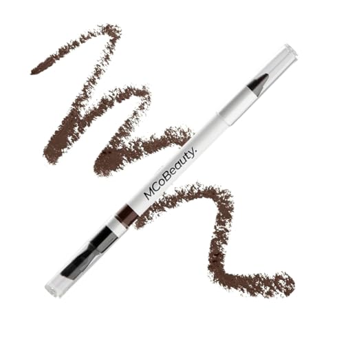 MCoBeauty Dual Ended Pro Eyeliner Pencil & Smudge Brush - Chocolate