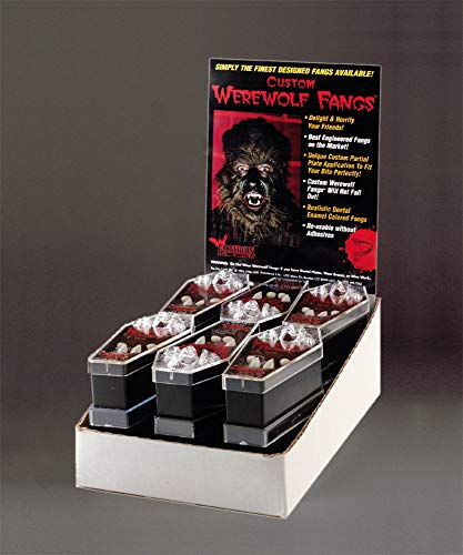 Morris Costumes FHD07MD 12 Piece Werewolf Fangs Display, Medium