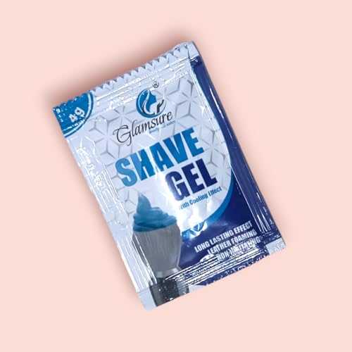 Image of Glamsure Premium Hotel Shaving Gel 4 g Sachet - Single-Use Guest Grooming Amenity for Hospitality, Travel & Hotels (50)
