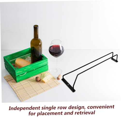 Soporte para botella de vino de hierro negro miniatura 7