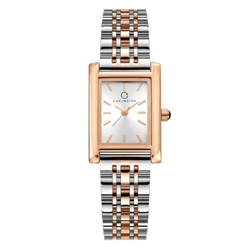 Image of Carlington Diva Series Analog Women Wrist Watches with Stainless Steel Chain Strap | Premium Fashion Watches for Ladies | CT - 108