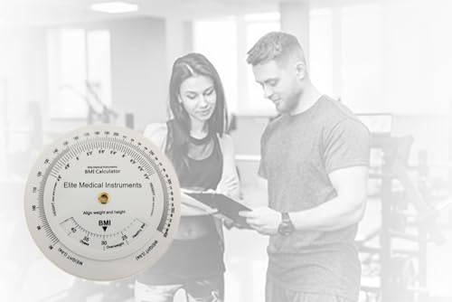 EMI BMI Body Mass Index Wheel Calculator 4.25 inch, Single Sided, Adult ECB-201 - Thumbnail 2