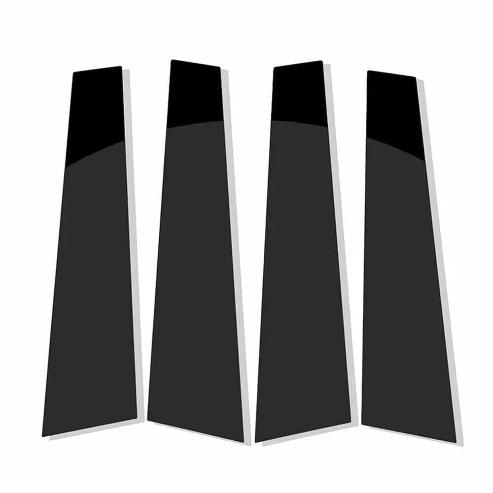 Bertdcx One Color 4Pcs Car Window Pillar Posts Door Trim Stickers For Panamera 2009-2016 Auto Parts