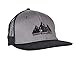 CacheAlaska Trucker Hat - Flat Brim with Snapback Buckle for Men Women (Grey)