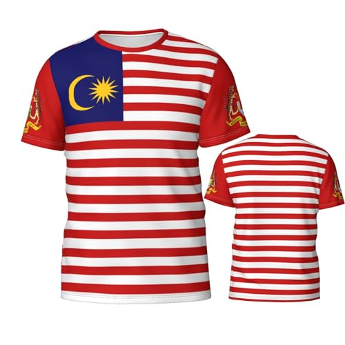 Malaysia Flag 3D Print T-Shirt Sports Novelty Tee