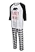 Pijama Familiar de Navidad Invierno Dos Piezas Pantalon y Camiseta Conjunto Mama...