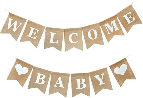 Baby Shower Banner, Welcome Baby Sign, Pre St...