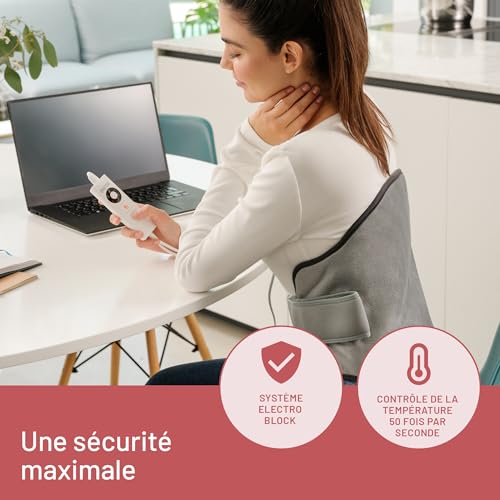 Coussin chauffant dos Imetec avec sécurité Electro Block 5 températures - 5