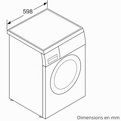 Bosch WUU28T22 Série 6 Machine à laver à chargement frontal 9 kg 1400 tr/min Encastrable SpeedPerfect Économie d'énergie et d'eau Maximale Fonction de recharge Particulièrement hygiénique AquaStop