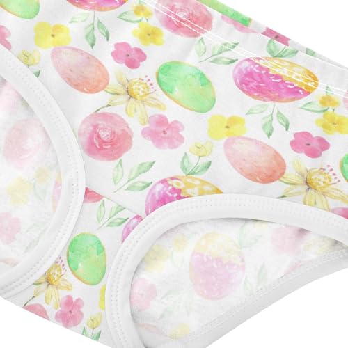 Joisal Toddler Girls Underwear 2t Cotton Cute Panties Girl Print Briefs Kids Undies Flowers Easter Eggs4