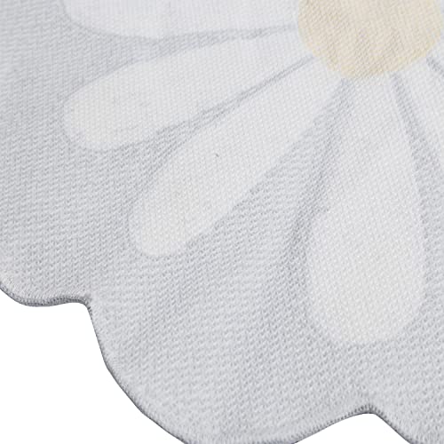Cute Bath Mat,Pink Flower Rug,Water Absorption Non Slip Mat,Soft Machine Wash Rug Mat for Bedroom Kitchen Bathroom Toilet Floors 25.6 x 25.6 Inches (Grey) - Cosy Home Interiors Cute Bath Mat,Pink Flower Rug,Water Absorption Non Slip Mat,Soft Machine Wash Rug Mat for Bedroom Kitchen Bathroom Toilet Floors 25.6 x 25.6 Inches (Grey) - Image 7