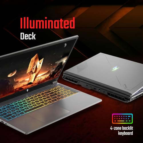Image of Acer Nitro 5Pro, Intel Core i5-14450HX, Office 2024 + M365 Basic, NVIDIA GeF RTX 4050-6GB, 16GB RAM /1TB SSD, (16 inch) WUXGA IPS, 165Hz /62Whr, W11H, Herald Grey, 2.5Kg, AN5P16-73G2, RGB KB, Gaming Laptop