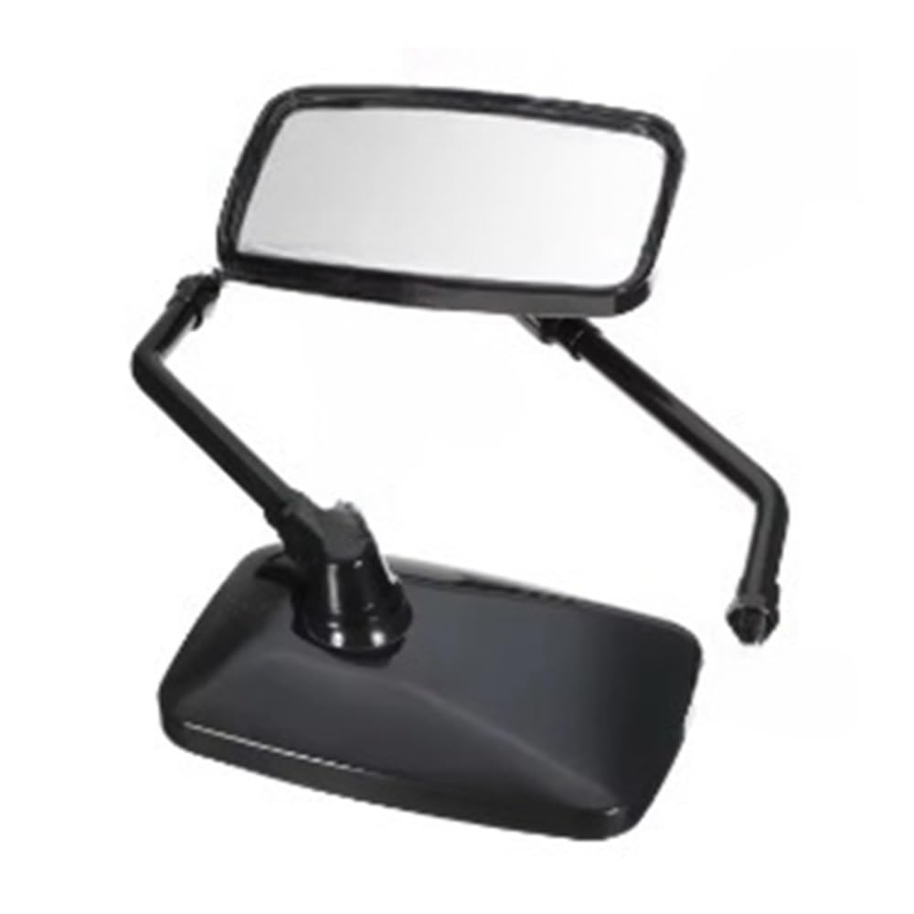 Espejo Enduro 1 Par De Espejos Retrovisores Rectangulares Universales para Motocicleta De 10mm Espejo Cromado para Motocicleta(Black)