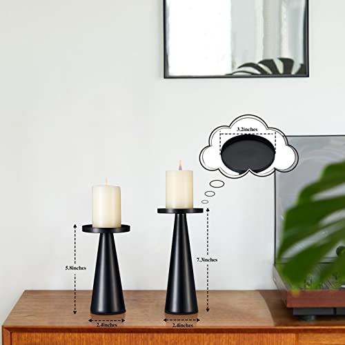 Matte Black Candle Holders