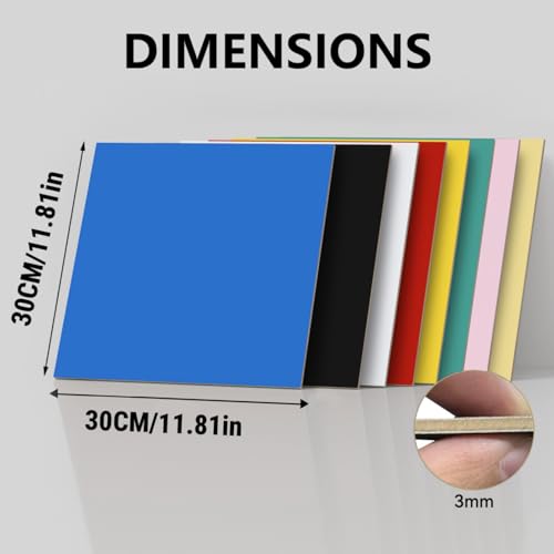 Madera de tilo corte laser de 3mm con acabado de contrachapado colorido 7