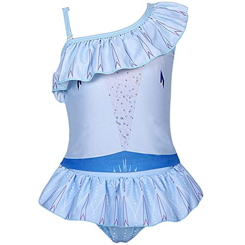 Jurebecia Princess Two Piece Swimsuit for Girls Ruffle Sleeve Bathing Swimwear Baby Girls Takini 2-10 Years2