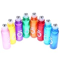 Algopix Similar Product 15 - EXCEART 8pcs 10ml Colorful Frosted Roll