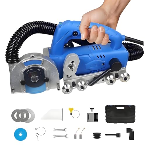 Limpiador de Juntas eléctrico para baldosas: máquina limpiadora de Juntas con recolección de Polvo integrada para una Limpieza eficiente de Las Juntas.