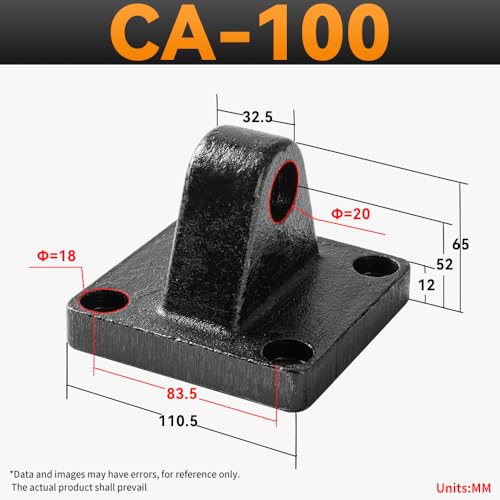 Image of Foot Flange CA-100 for Foot mounting Work with Pneumatic Standard Cylinder SC 100