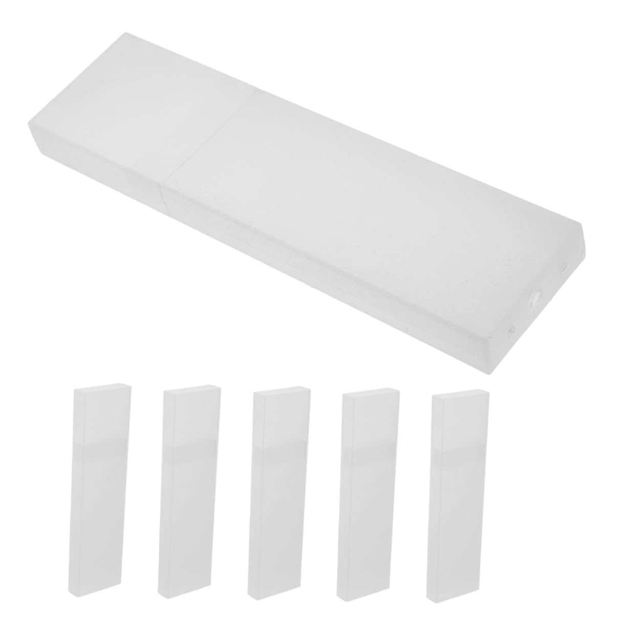 Gogogmee Tongue Scraper Holder Case 6pcs Portable Storage Box Lock Plastic Travel Case for Accessories Tools