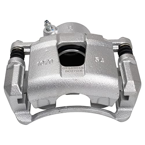 Image of TRQ Front Brake Caliper Set Zinc Coated Brackets Compatible with 2004-2011 Chevrolet Aveo 2007-2011 Aveo5 2013-2015 Spark 2009-2010 Pontiac G3 2004-2008 Suzuki Forenza 2005-2008 Reno