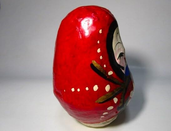 Amazon | アンティーク土佐張子 女だるま 起き上がり 張子 女達磨 姫