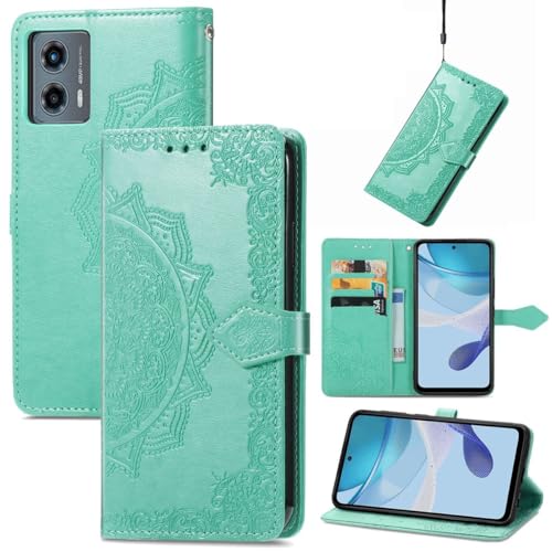 Étui pour Motorola Moto G 5G 2023 König Design vert avec clapet