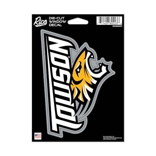 Rico Industries NCAA Towson Tigers 5" x 7" Vinyl Die-Cut Decal - Car/Truck/Home Accessory